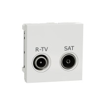 zásuvka R/TV + SAT individuálna biela Schneider nová Unica NU345418