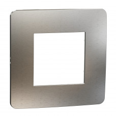 1 rámik biely hliník/biely Schneider nová Unica Studio metal NU280255M
