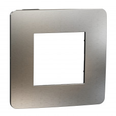 1 rámik biely hliník/čierny Schneider nová Unica Studio metal NU280256M