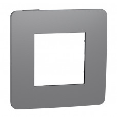 1 rámik tmavo sivý/čierny  Schneider nová Unica studio color NU280222
