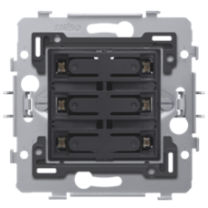 bezpotenciálové tlačidlo 6 kontaktov 24V s jantárovými LED Niko 170-67150 spodok