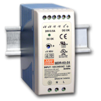 zdroj Mean Well modulárny MDR-60-12 pre LED 230V/12V DC 60W na DIN lištu