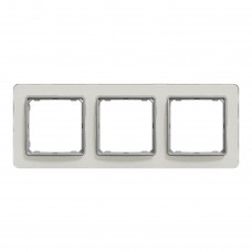 3rámik biele sklo Schneider electric Sedna design SDD360803