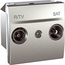 SAT+TV/RD samostatná (hviezdica) zásuvka, hliníkový modul, IP20, MGU3.454.30
